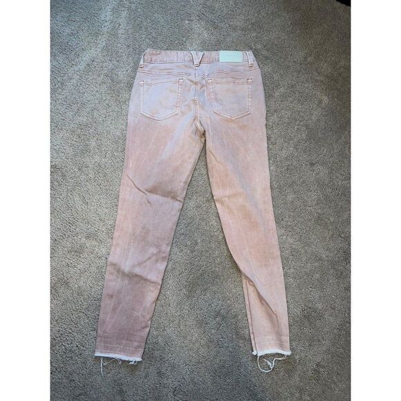 Vanity Pink Denim Jeans Distressed Size 28 - Picture 3 of 6